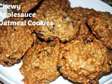 Chewy Applesauce Oatmeal Cookies