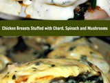 Chicken Breasts Stuffed with Chard, Spinach and Mushrooms