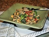 Leftovers? No Compost Bin for Me! Chopped Pork, Broccoli and Chickpea Salad
