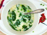 Miso Egg Drop Soup with Spinach and Green Onions and a Bear Naked Granola Giveaway