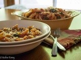 Pasta Primavera with Zucchini, Mushrooms and Chard