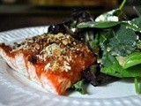 Salmon Topped with Crunchy Pecans is a Winning Combination
