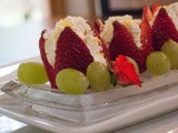 Strawberry Dessert – Strawberries Stuffed with Lemony Cream Cheese