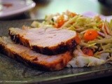 Sweet and Spicy Barbecue Pork with Asian Slaw