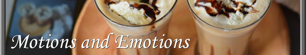 Very Good Recipes - Motions and Emotions