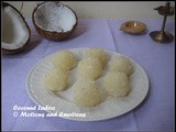 Coconut Ladoo / Two Ingredient Coconut Ladoo / Chinir Narkel Naru
