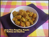 Gram Flour Dumpling Masala / Besan Borar Jhal