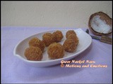 Gurer Narkel Naru / Coconut and Jaggery Sweet Balls