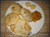 Luchi / Bengali style Deep fried Flatbread / Maida Poori