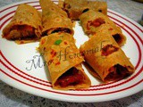 Munchurian Frankie ( Chapathi/ Roti wrap up )