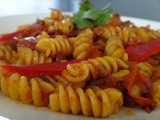Yummy Pasta With Spicy Salsa