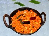 Carrot Curry with Coconut – Carrot Poriyal