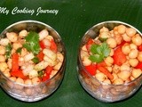 Channa Chaat / Chickpeas Salad / Garbanzo Beans Chaat