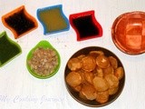 Pani Puri / Gol Gappas with Homemade Puris and 4 different Panis