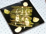 Roasted Asparagus with Creamy Dipping Sauce