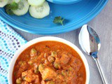 Shahi Aloo Matar – No Onion, No Garlic Shahi Aloo Mutter – Potatoes and Peas in Rich Tomato Gravy