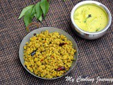 Vazhaipoo Paruppu Usilli – Steamed Lentils with Banana flower