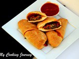 Vegetable Calzones – Calzone stuffed with Onions, Bell Pepper and Spinach