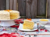 Orange Chiffon Cake with Orange Curd filling and Cream Cheese frosting