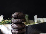 Eggless Triple Chocolate Cookies Recipe