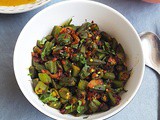 Vendakkai poriyal recipe – Okra (bhindi) stir fry recipe