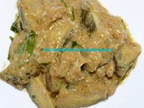 Egg Plant in Peanut Butter Curry