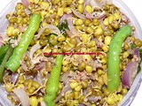Healthy Moong Stirfry - a microwave recipe