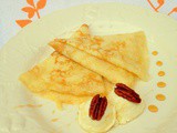 Simple Crepes with Honey and Cream Cheese ~简易蜂蜜芝士可丽饼