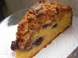 Blueberry Streusel Sugee Cake With Condensed Milk