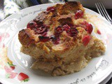 Cranberry Bread Pudding 小红莓面包布丁