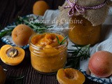 Compote d’abricots à la vanille et romarin