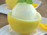 Créponné sans oeuf Sorbet au citron (sans sorbetière)