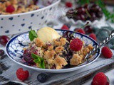 Crumble d’amandes aux fruits rouges : recette facile