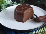 Flan au chocolat sans œuf, sans four et facile