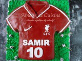 Gateau d’anniversaire maillot de foot Liverpool