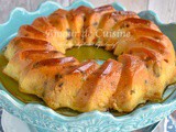 Gâteau de semoule aux pommes et raisins secs, fondant au caramel