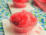 Granité au sirop de grenadine facile (recette d’été)