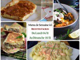 Menu de la semaine 45 du 04 au 10/ 11