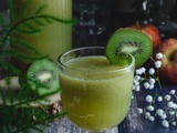 Mocktail petillant au kiwi et pomme (cocktail sans alcool)