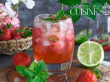 Mojito aux fraises sans alcool