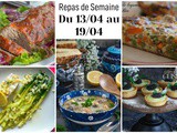 Planning repas semaine 16 : que manger cette semaine au dîner