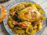 Poulet au citron confit (tajine au four)