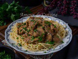 Recette de boeuf stroganoff facile