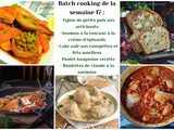 Recettes batch cooking 17 : 5 repas faciles à préparer pour la semaine