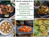 Recettes batch cooking 22 : organiser 5 dîners maison en une session