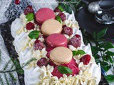 Vacherin glacé vanille framboise façon bûche