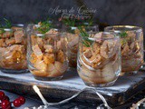 Verrines foie gras, poire et pain d’épices : apéritif chic et facile