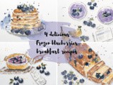 4 delicious frozen Blueberries breakfast recipes