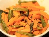 A side of carrots and chillies