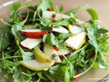 Arugula Salad with Apple and Pear